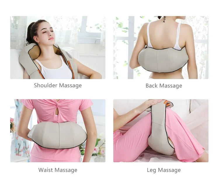Elektrisches Nacken- und Schulter-Massagegerät mit Knetfunktion für Rückenentspannung