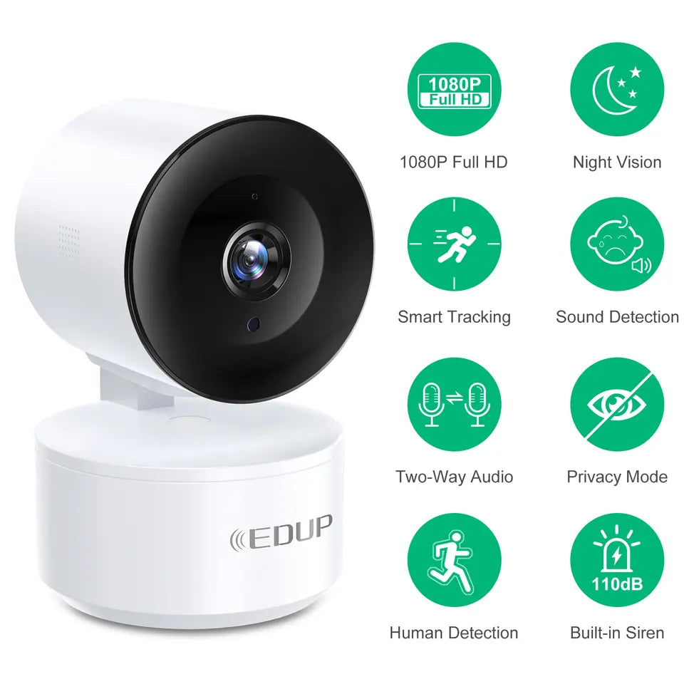BabyCam 2MP WLAN Überwachungskamera – Full HD, Nachtsicht & App-Steuerung