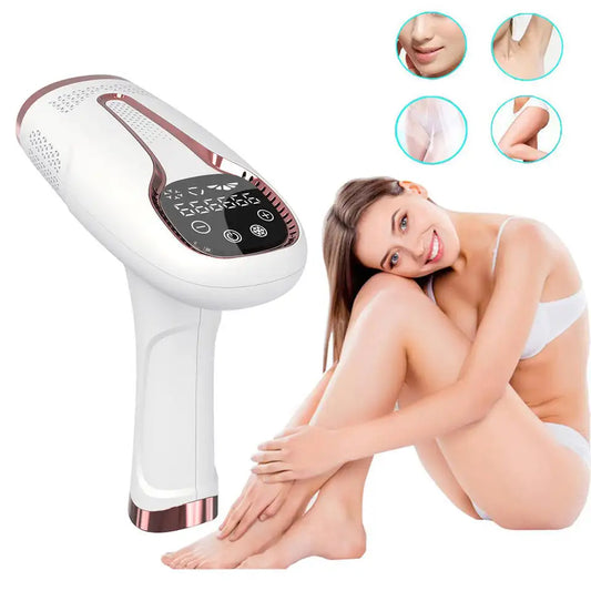 Top Angebot IPL Laser Haarentferner mit Gefrierfunktion Schmerzlos für zuhause  5 Stufige Stärke
