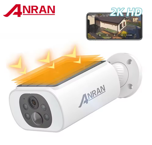 Anran Solarbetriebene 3MP Sicherheitskamera WLAN, PIR, Nachtsicht