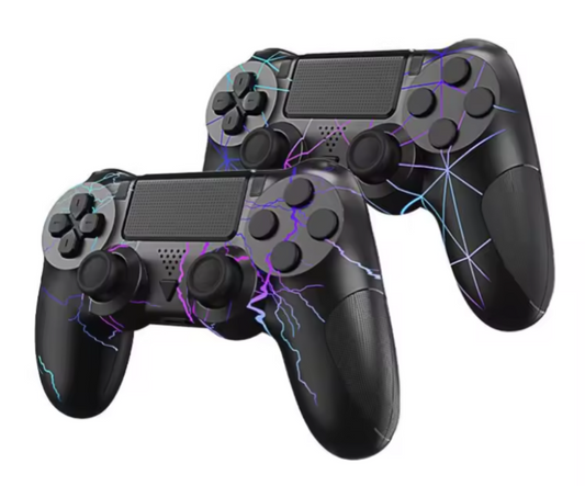 Kabelloser PS4 Controller mit RGB-Beleuchtung – Multifunktionales Wireless Gamepad für Gaming