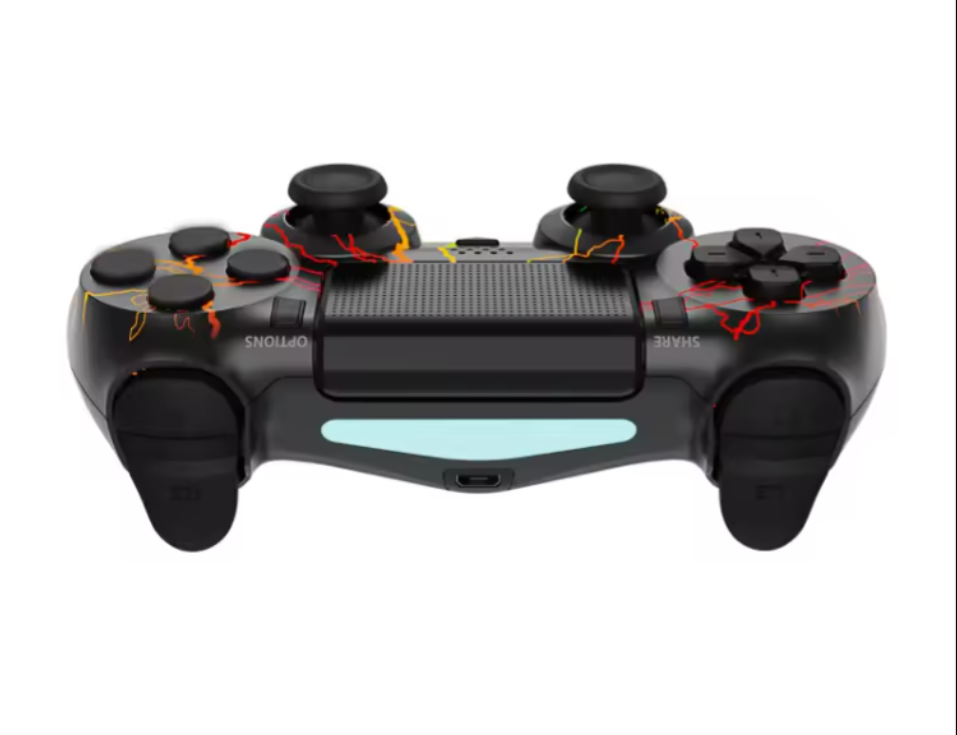 Kabelloser PS4 Controller mit RGB-Beleuchtung – Multifunktionales Wireless Gamepad für Gaming